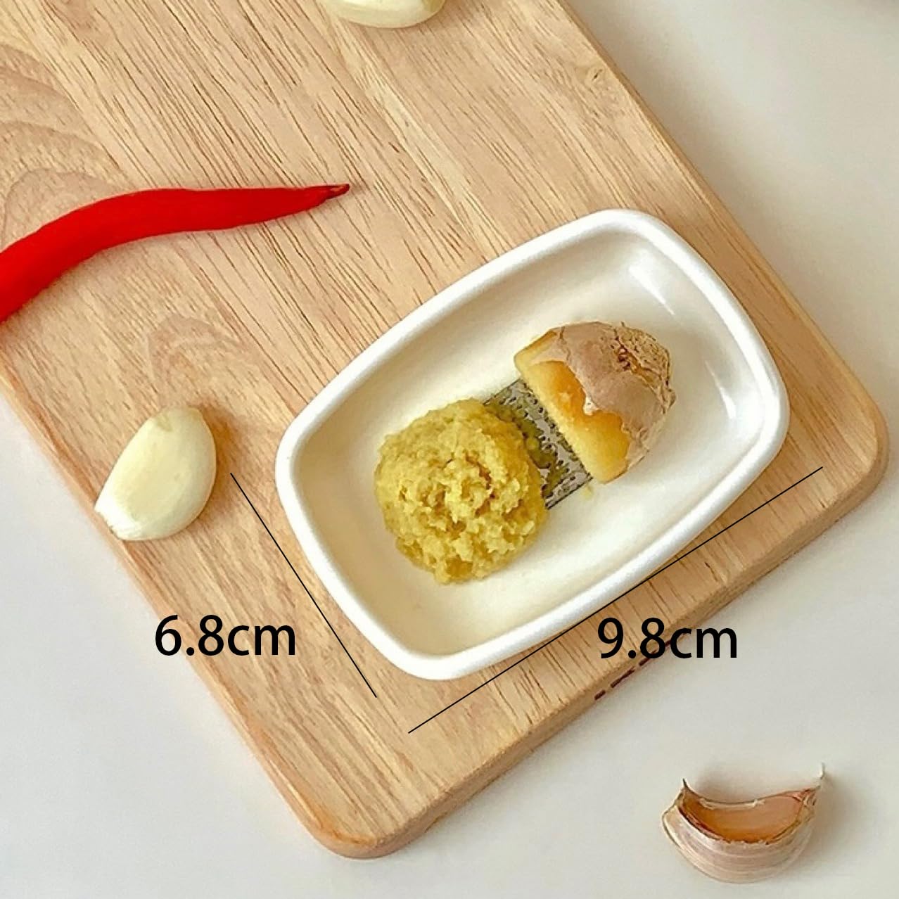 Amazon | CORNCHOOKおろし器 付き皿 山葵 醤油皿 わさびおろしさら