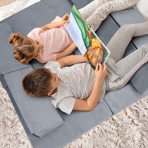 Miniatura 4 de Sofá de juego para niños, 7 piezas, sofá infantil mejorado 2024 para niños, sofá modular de juegos para dormitorio, sala de juegos, sala de estar,