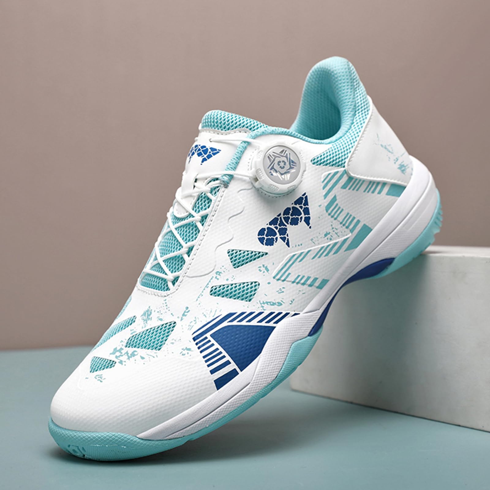 Par de zapatos de bádminton y tenis con forro de malla transpirable