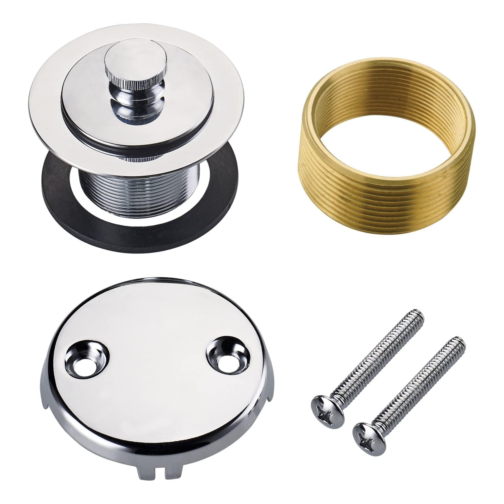 Wellup Chrome Bathtub Drain Conversion Kit