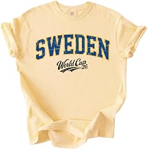Sweden Soccer Cup 2026 Garment-Dyed T-Shirt, Vintage Soccer Fan Graphic Tee, Game Day Shirt for Men Women
