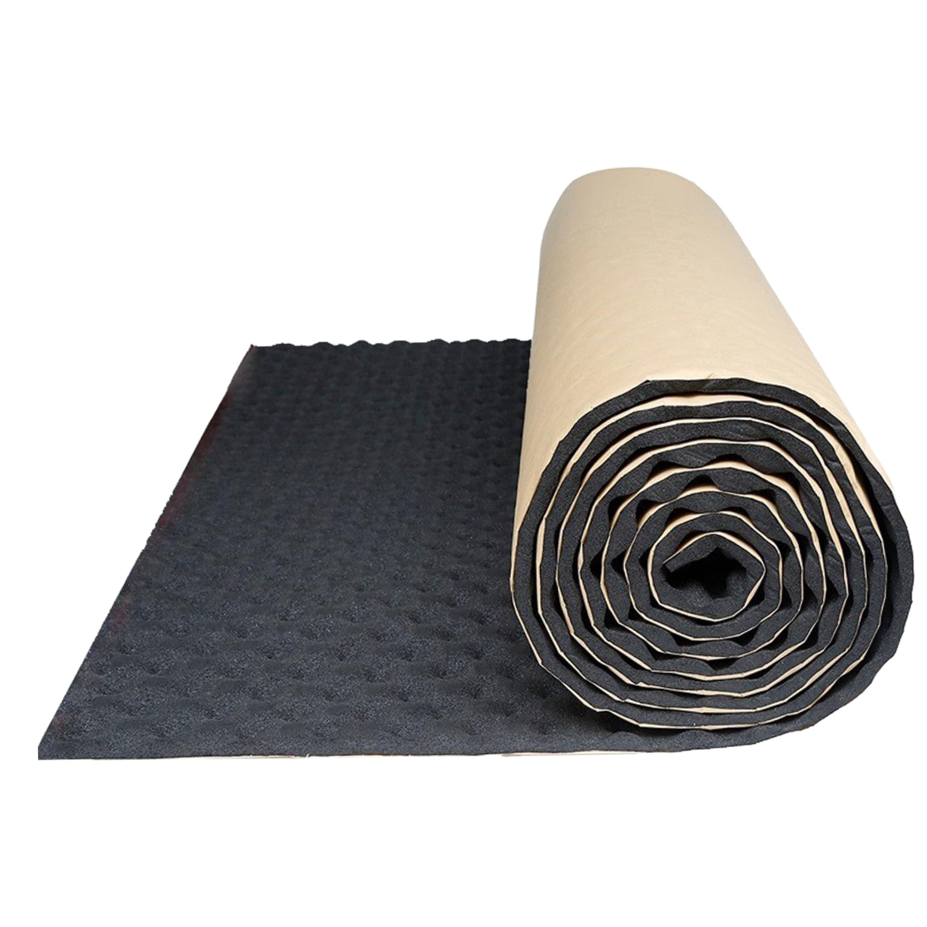 Mousse d'isolation ondulée auto-adhésive 79x20 pouces pour insonorisation de capot de voiture