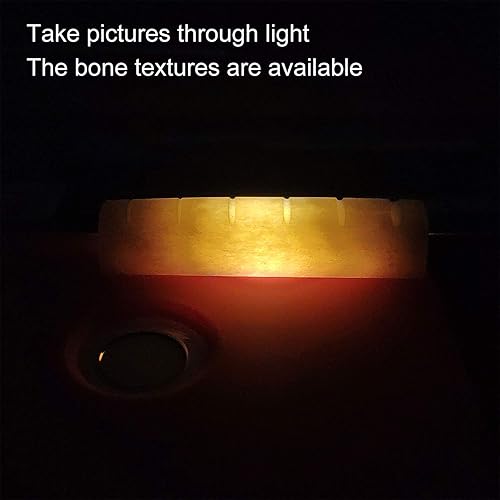 Miniatura 11 de Sillines de puente para guitarra acústica, ajuste para ranura de puente de 2.913 in y 2.835 in, hueso completo puro, color marfil, paquete de 4