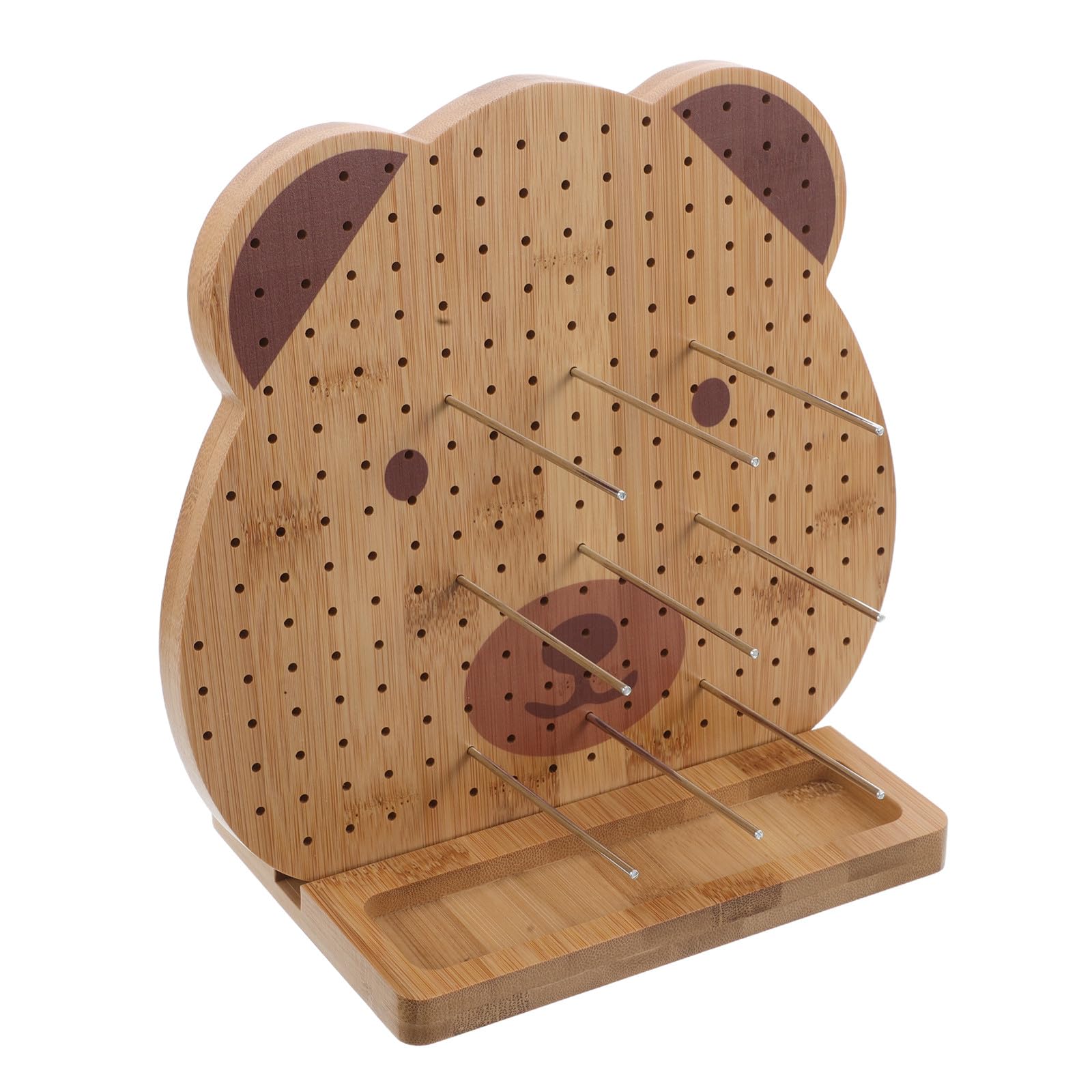 Abaodam Tablero de Madera para Ganchillo Hecho a Mano con Diseño Versátil y Pinzas de Bloqueo, Adecuado para Proyectos de Crochet y Usuarios Avanzados o Principiantes