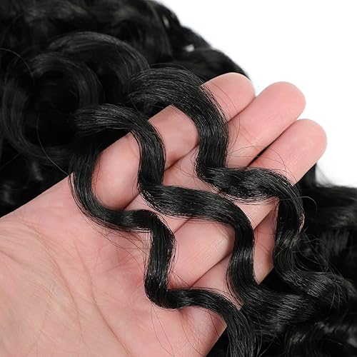 Miniatura 7 de GoGo - Cabello rizado de ganchillo de 12 pulgadas, 6 paquetes de cabello rizado de ganchillo ondulado para mujeres negras (12 pulgadas (paquete de