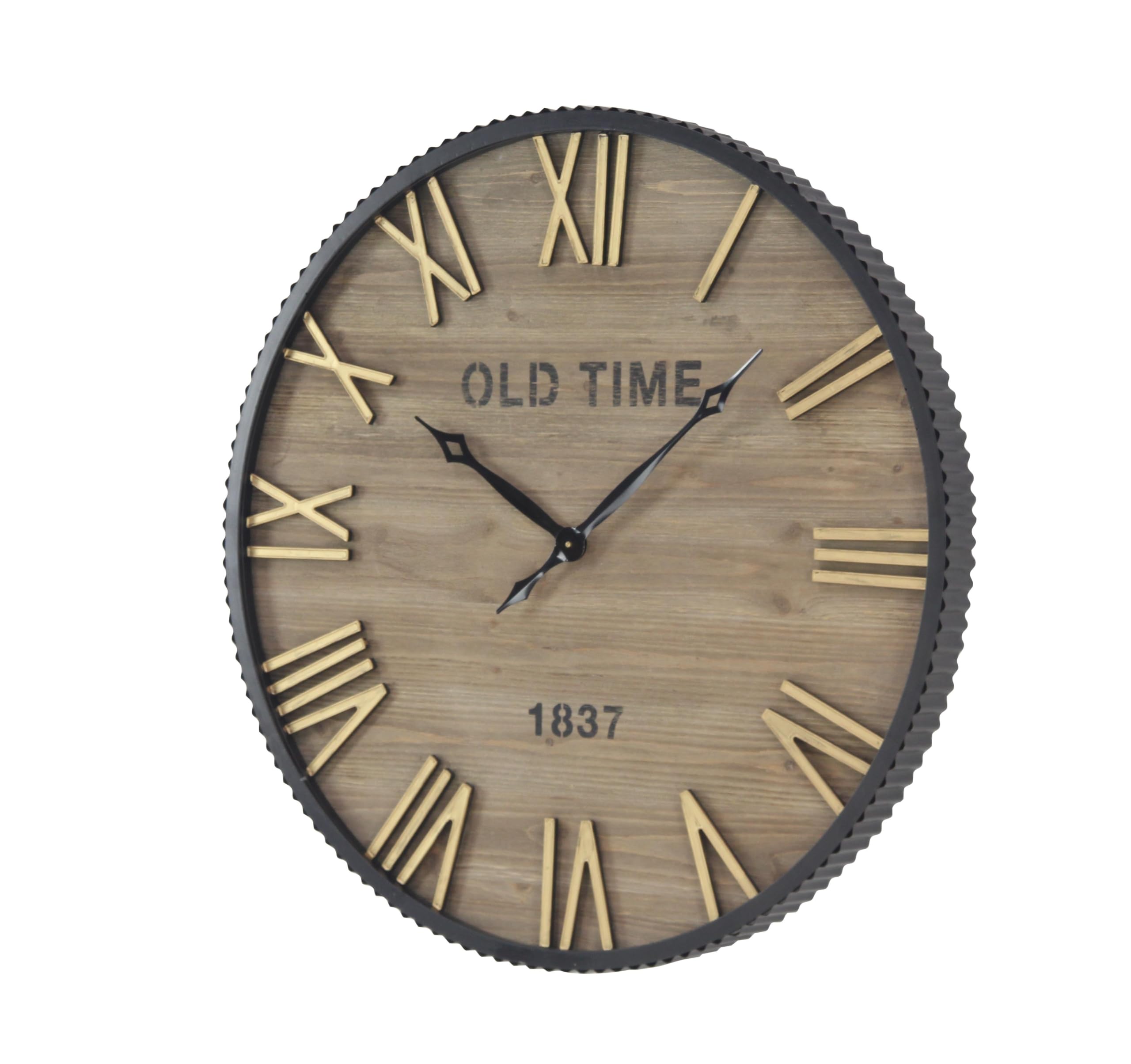 Amazon.com: deco 79 Wooden Wall Clock, Clock 36