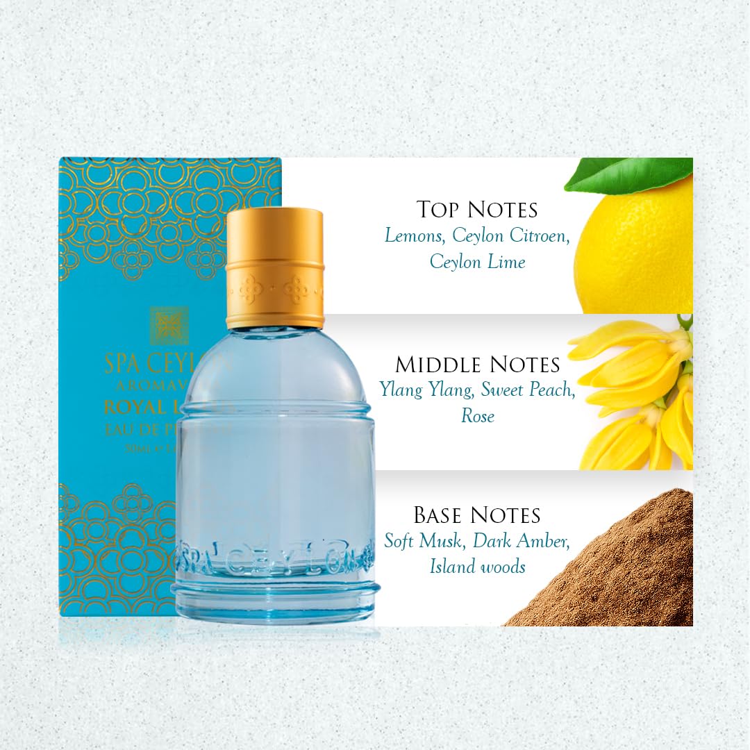 Spa Ceylon Royal Lotus Eau de Perfume | Luxury Perfume Spray for