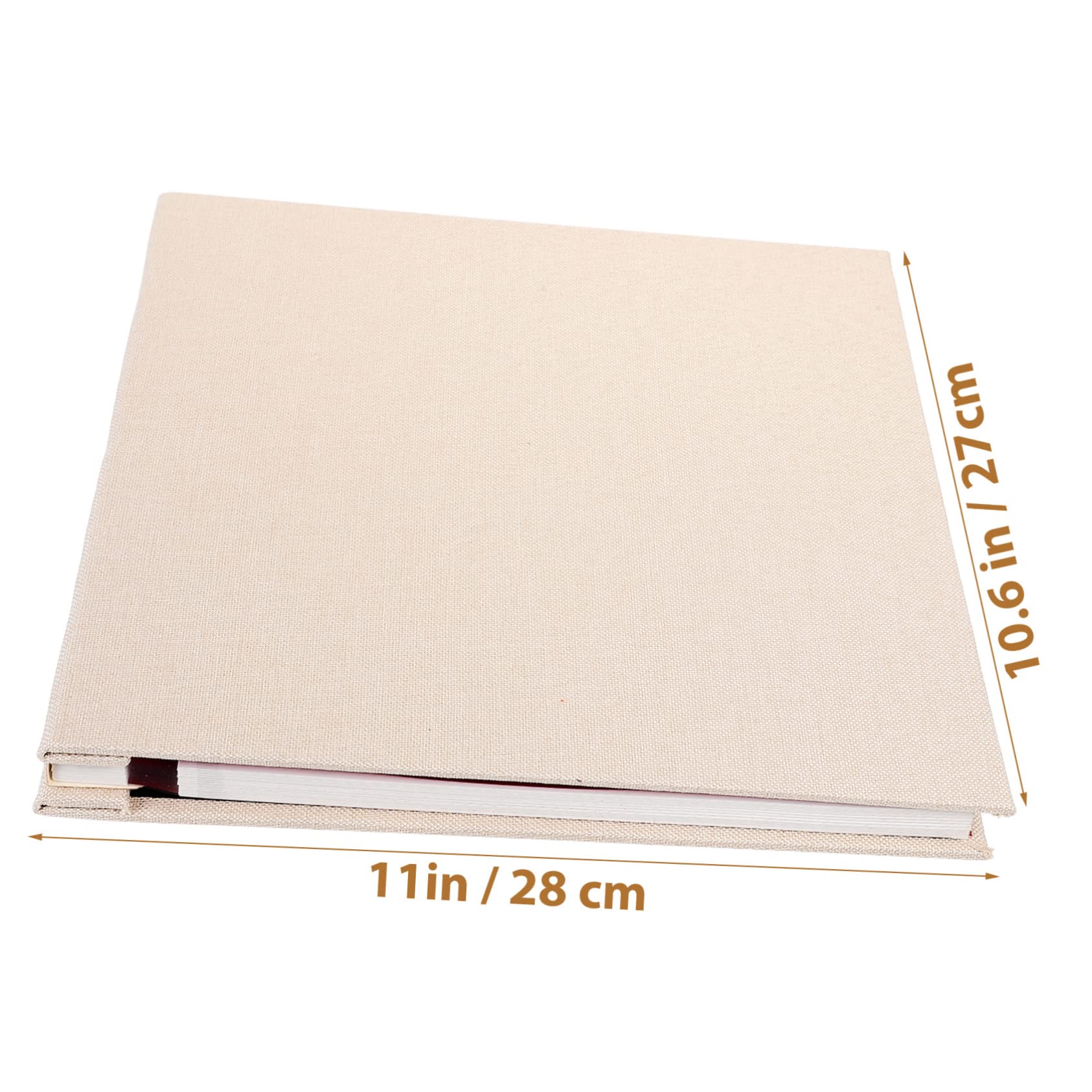 Fotobuch Selbstklebend mit Leineneinband Akkordeon-design Leere Innenseiten für Schreibbereich und Fotos zum Selbstkleben für Familienfotos und Erinnerungen