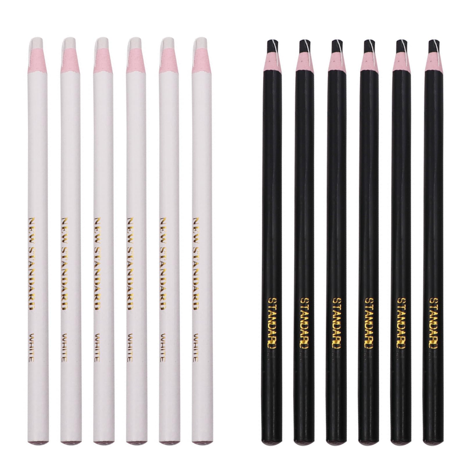 hogtnd 12 Pieces Pull Cord Chalk Pen No Sharpening, Water Soluble Fabric Marker Pen for Sewing, Dressmaking, Embroidery, Art Supplies