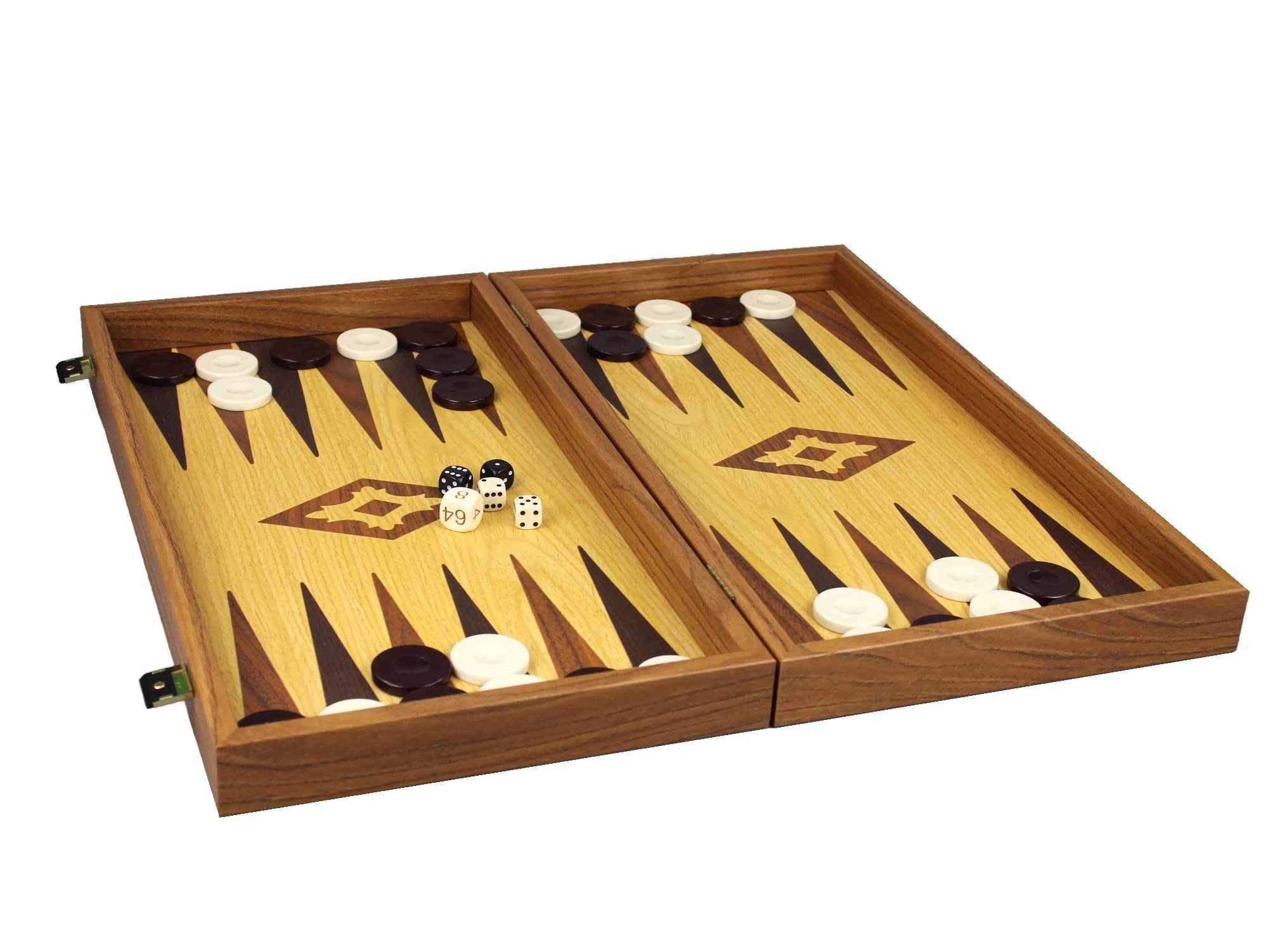 Manopoulos - Set backgammon in rovere e noce da 50,8 cm