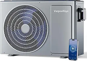 27000 BTU Above Ground Pool Heater Electric 7000 Gallon Swimming Pool Heater for Inground Pools Heating or Cooling WiFi Control Schedule 120V