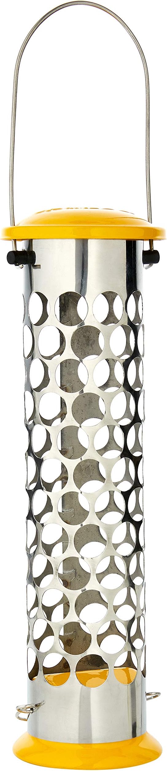 PeckishDaily Goodness Suet Nugget Metal Bird Feeder,Yellow