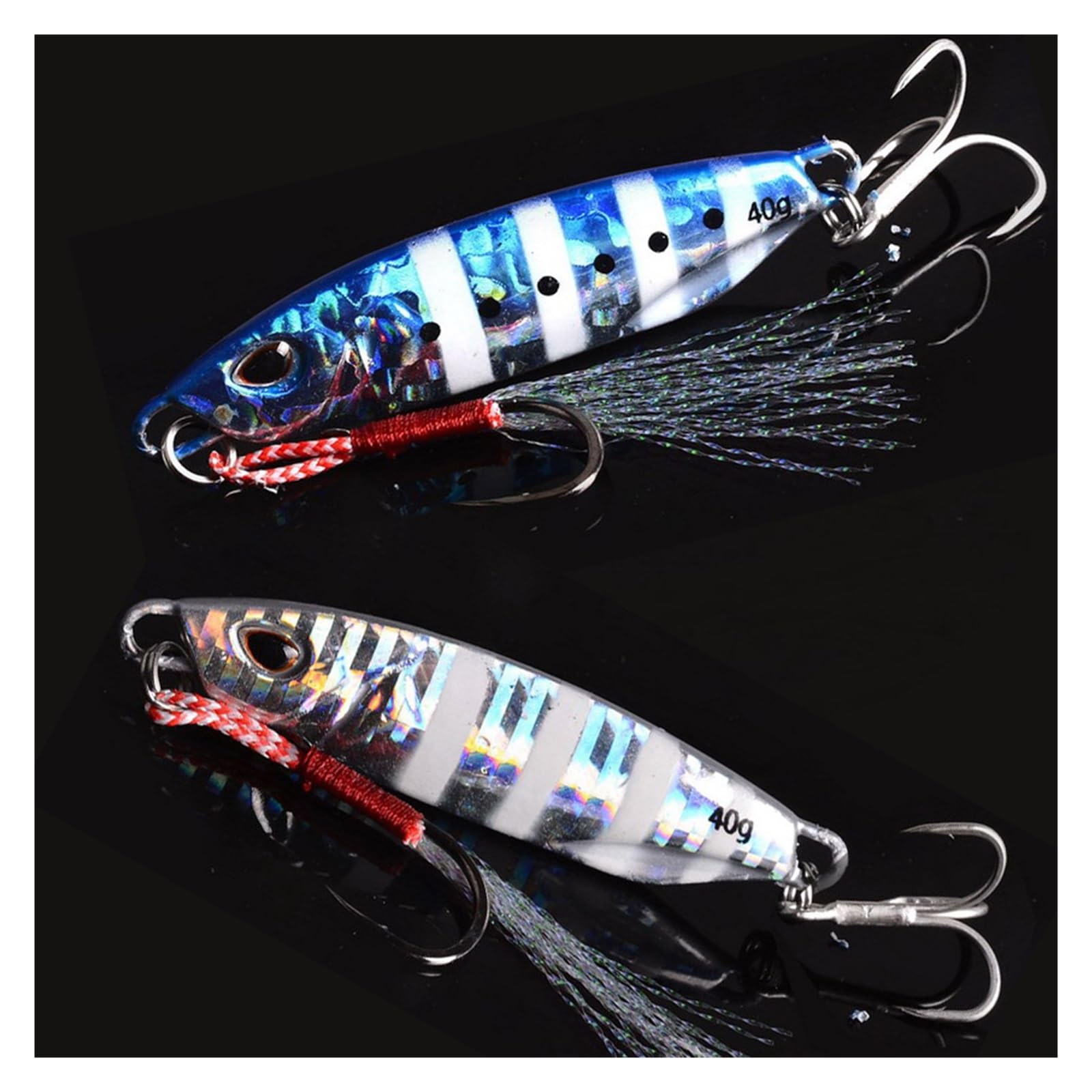 INEOUT 10Pcs Long Cast Metal Bait Spinner Cucchiaio Esche da Pesca in Mare Maschere Pesca alla Trota Esche Dure Affrontare Pesca Maschere Pesce Jigging Set Esca