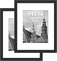 Vista 81 de FrameWorks Marcos de fotos clásicos de madera de 12 x 12 a 8 x 8 pulgadas con vidrio templado, roble natural, paquete de 2