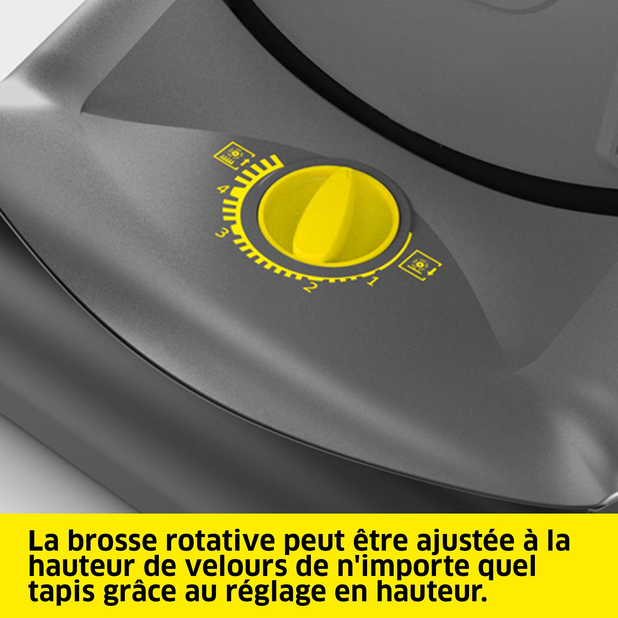 Kärcher aspiro-brosseur CV 30/1, Largeur de Travail de 300 mm, pour Les Grandes Surfaces, Embrayage centrifuge, système de Filtration Triple, câble détachable, Changement de Brosse sans Outil