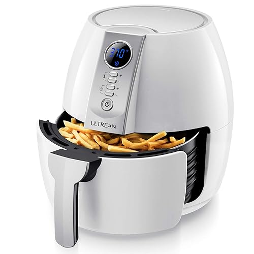 Ultrean Air Fryer, 4.2 Quart Electric Hot Airfryer Oven Oilless Cooker for Quick Easy Meals, Nonstick Frying Pot, UL Certified,1500w, White