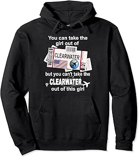 Girl from Clearwater Boarding Pass -Flight Ticket Clearwater Pullover Hoodie