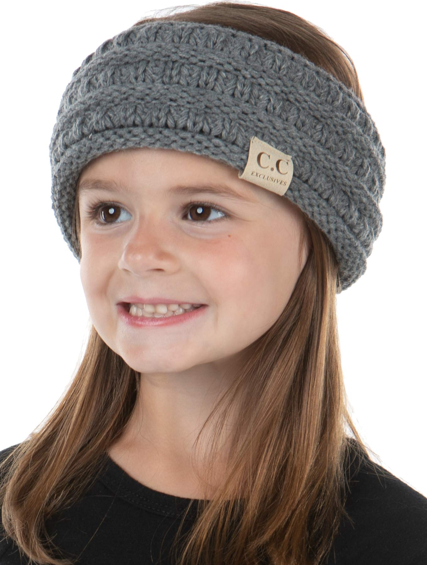 Kids Headwrap Headband Ear Warmer - Heather Grey