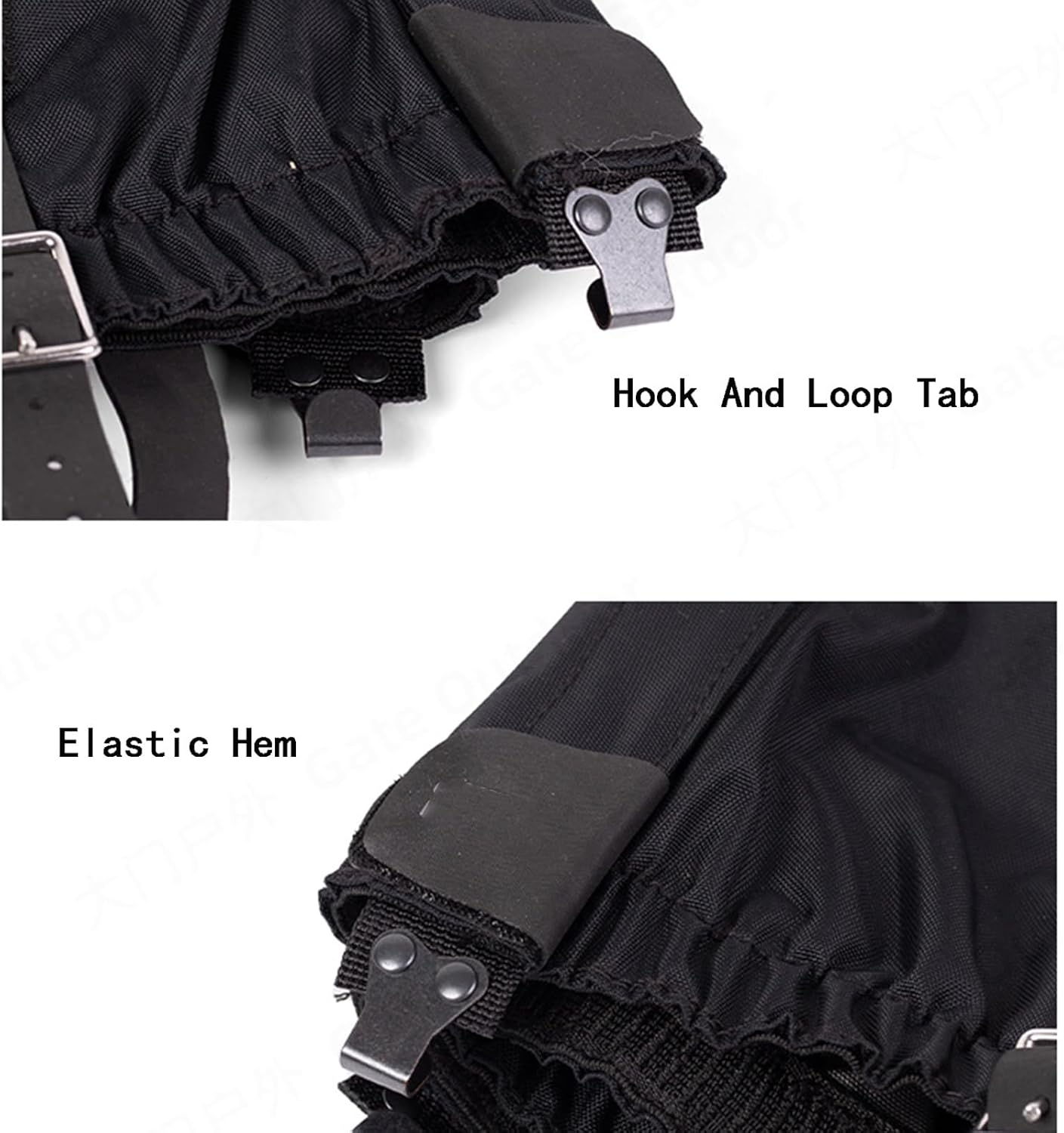 Leg Gaiters, with Elastic Bottom to Prevent Snake Bites, Snowshoe Gaiters, Outdoor Gaiters, Suitable for Outdoor Use and Suitable for Any Bad Weather