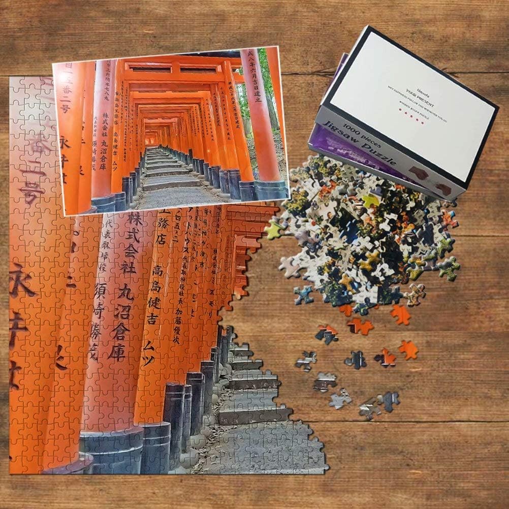 Amazon Com Japan Jigsaw Puzzle 1000 Piece Japan Fushimi Inari Taisha Shrine Kyoto Puzzle Travel Souvenir Wooden Toys Games