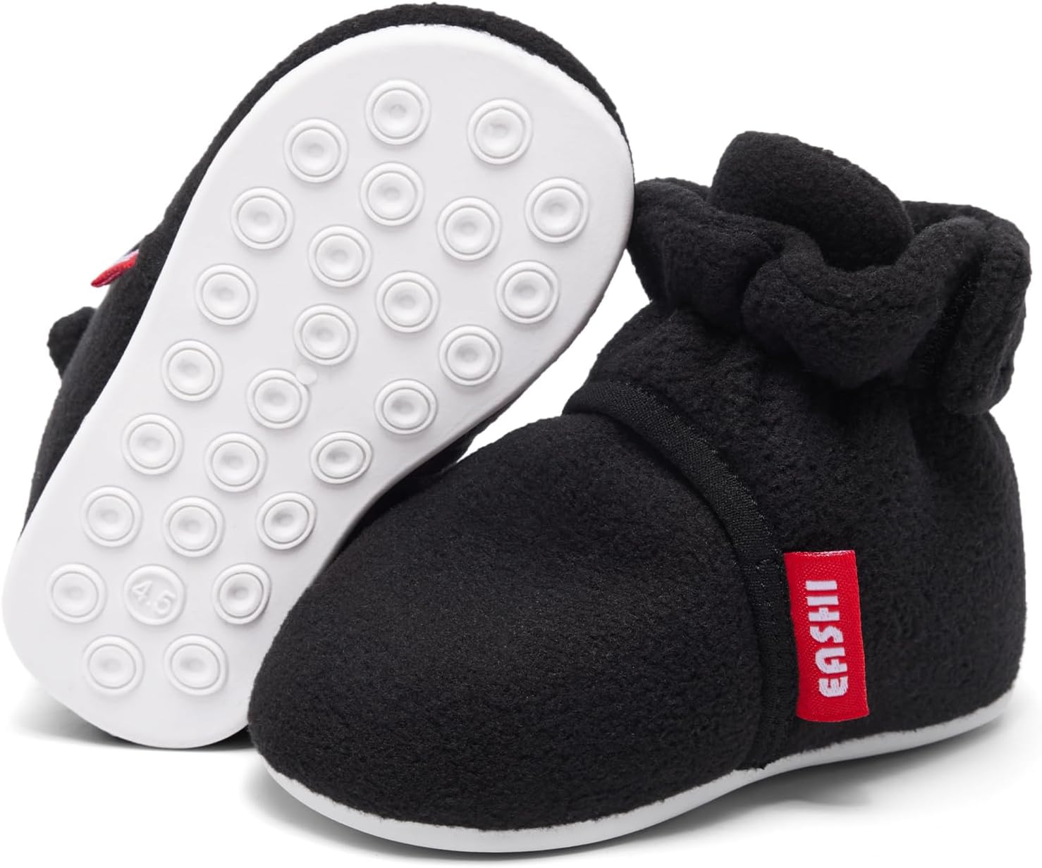 Eashi Baby Booties Boys Girls Infant Non-Slip Soft Sole Boots Toddler First Walkers Warm Sock Shoes