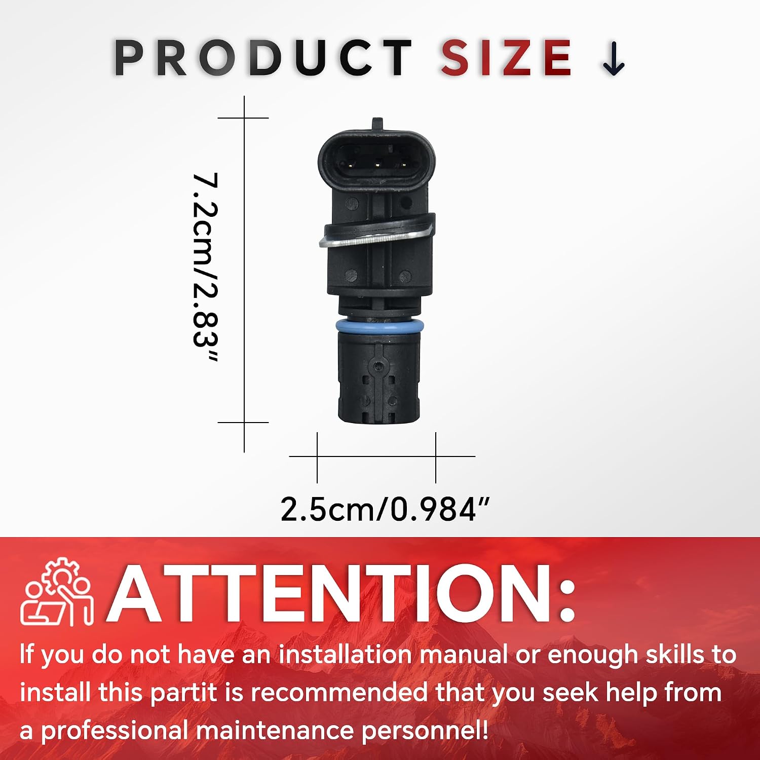 12560228 Crankshaft Position Sensor Compatible with Cadillac Escalade Chevrolet Avalanche/Express/Silverado/Suburban/Tahoe/Trailblazer GMC Savana/Sierra/Yukon Replace 12555566 917-754