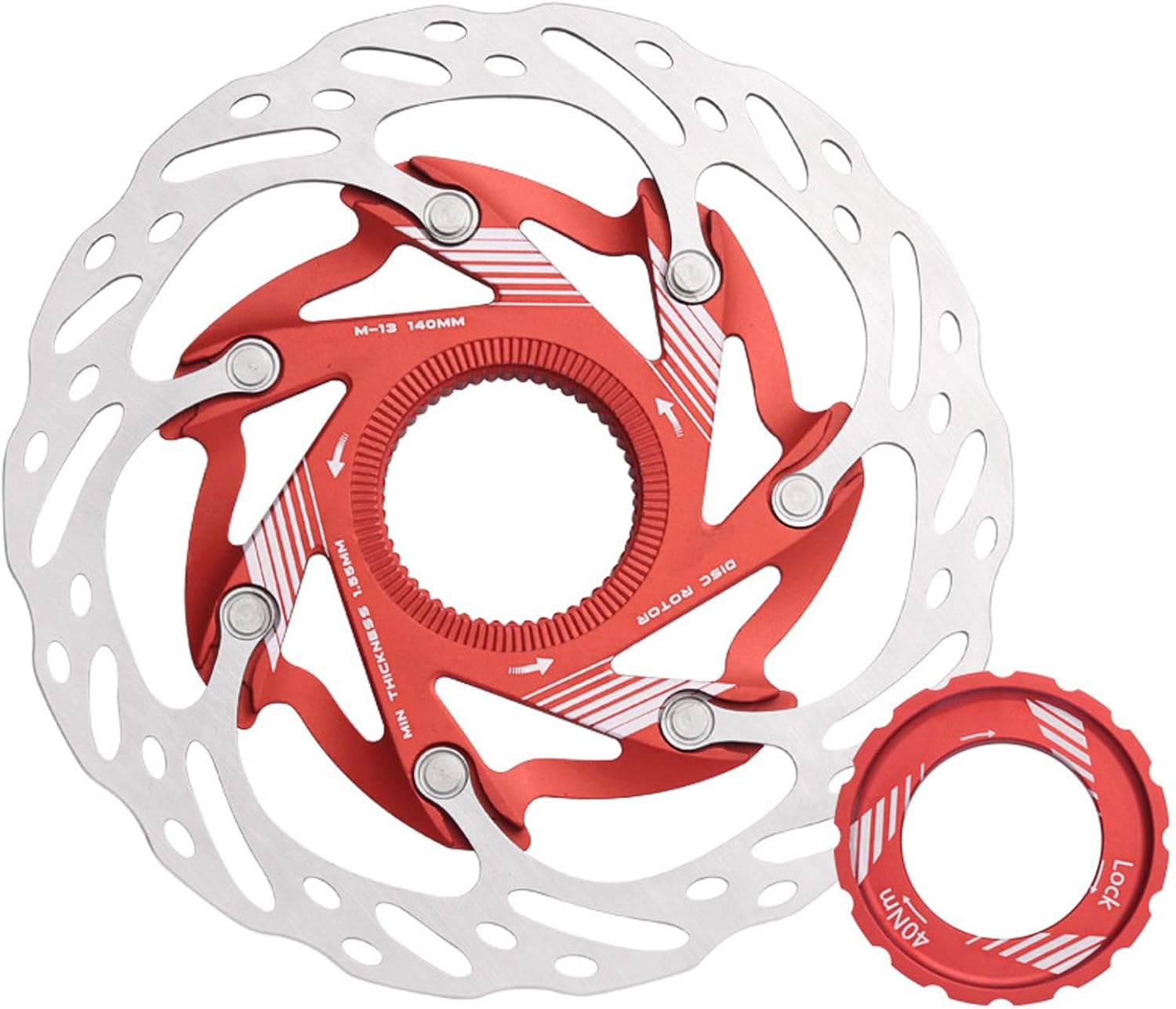 160/140mm Center Road Bike Disc Brake Rotor Centerlock Disc Adapter Brakes Cycling Accessory