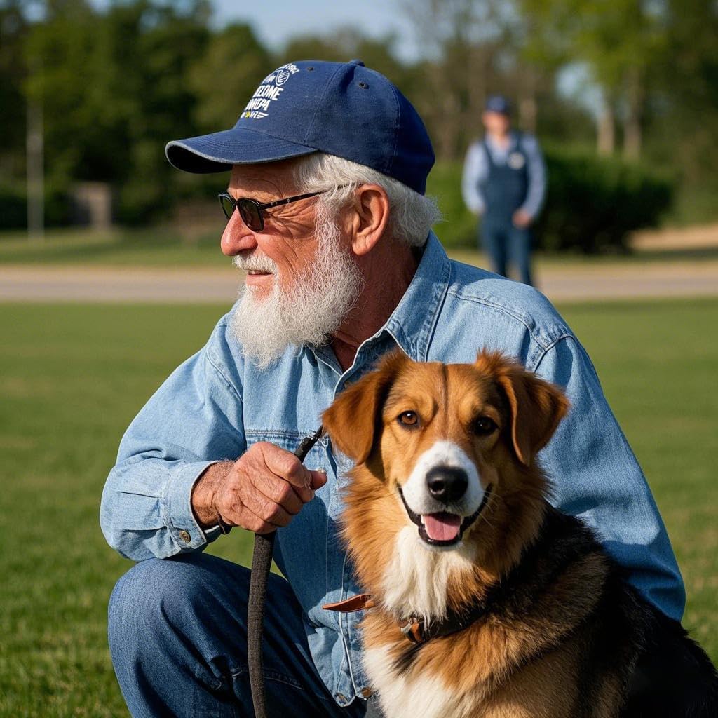 Grandpa Hats for Men, Adjustable Embroidered Grandfather Baseball Cap, Grandpa Gifts from Grandkids - Image 2
