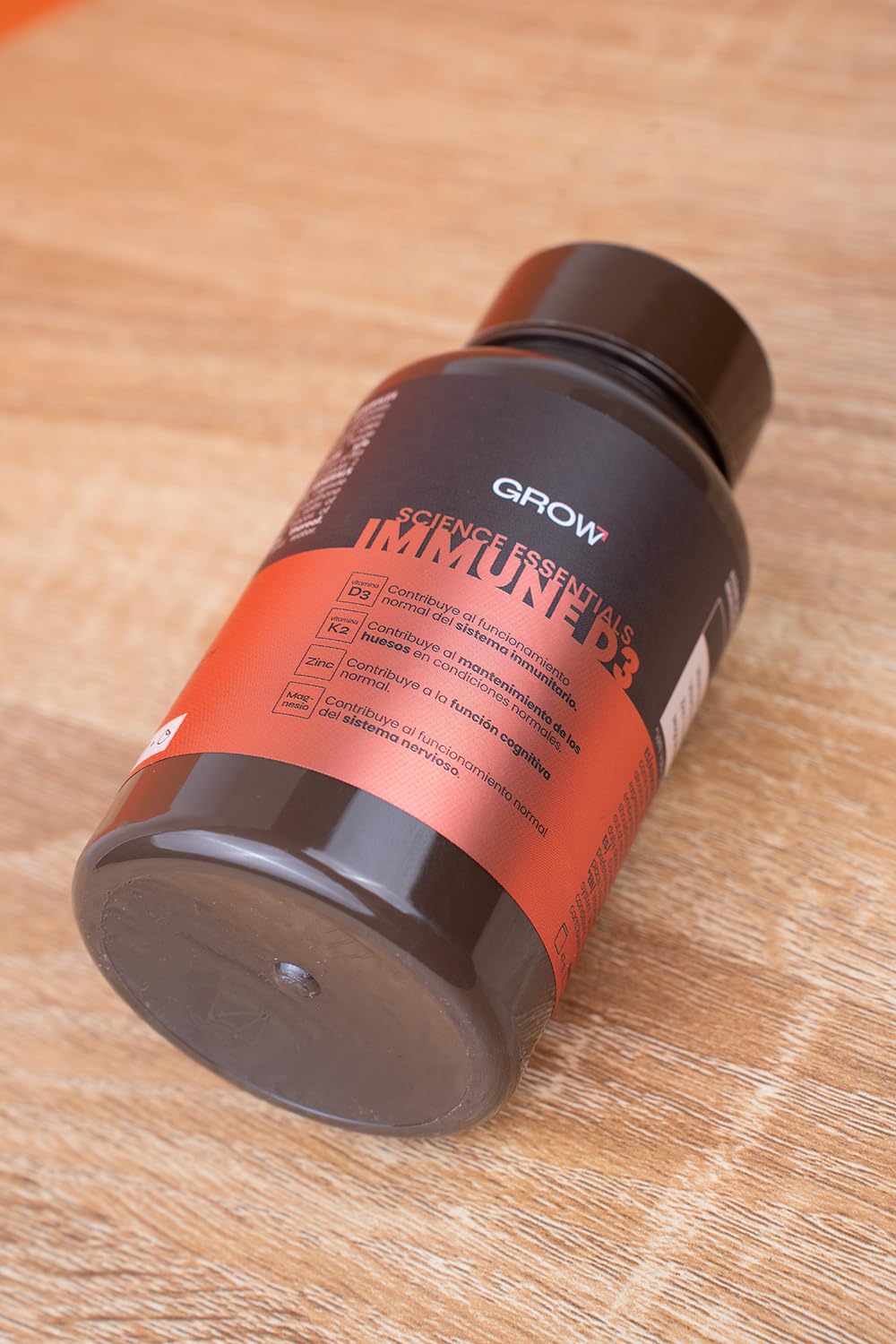 Grow Wellness - Immune D3 Vitamina D3 y K2 con Zinc y Magnesio, 60 Cápsulas