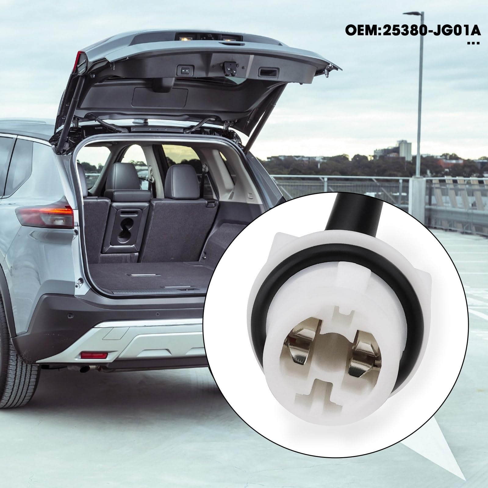 OTOTEC 1 manopola di apertura del bagagliaio dell'automobile 25380-JG01A 25380JG01A compatibile con Nissan X-TRAIL T-31 2007-2013