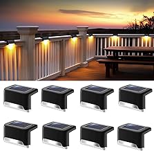 Solar Light Outdoor Garden Waterproof Stair Deck Pool Patio Fence Gate Yard Floor Step Railing Window Balcony Sunlight Pathway (4, Medium)