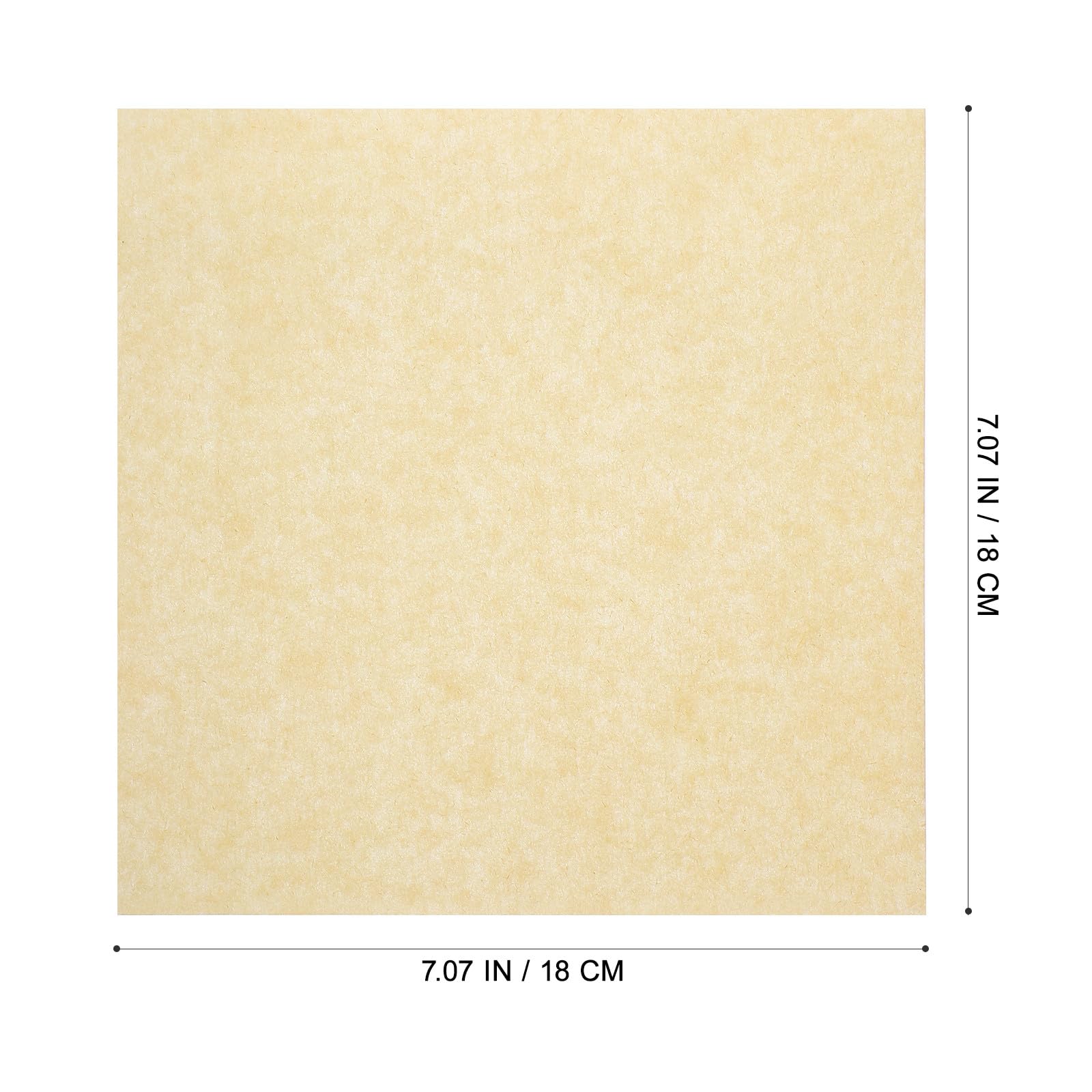 Papier Absorbant Anti-graisse 500 Feuilles 18x18 Cm en Kraft Naturel, Tapis Résistant à L'huile pour Cuisson Friture, Barbecue et Pâtisserie, Accessoires la Cuisine Jetables