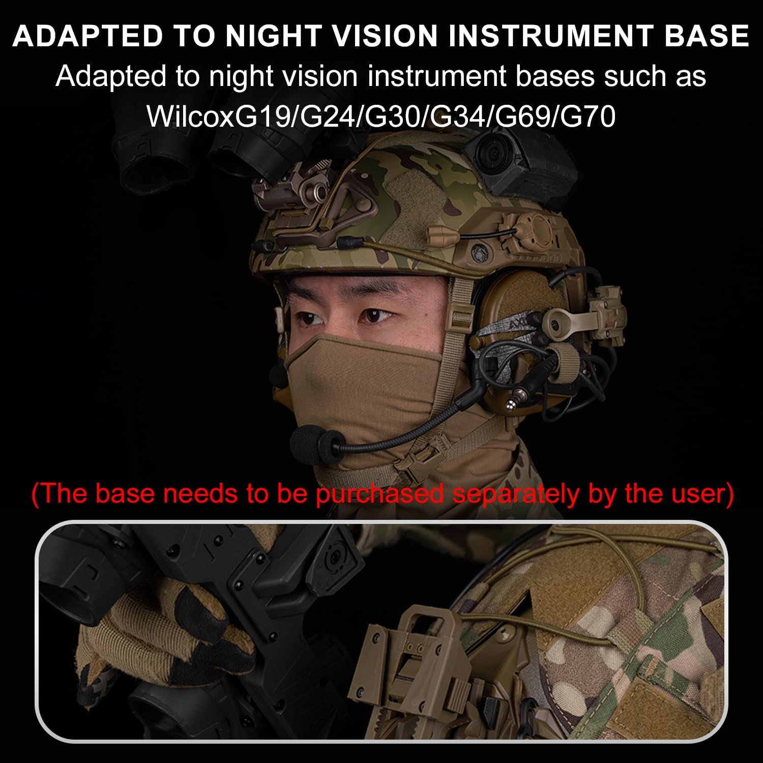 Zhongren Dummy Tactical AN/PVS31 Model, Dummy Night Vision Goggles for Tactical Helmet NVG Mount Airsoft Cosplay Display Movie Props-No Function