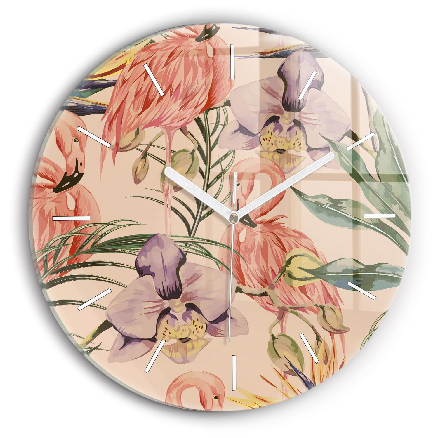 Horloge en Verre de Qualité supérieure Wallfluent Design Moderne 30cm