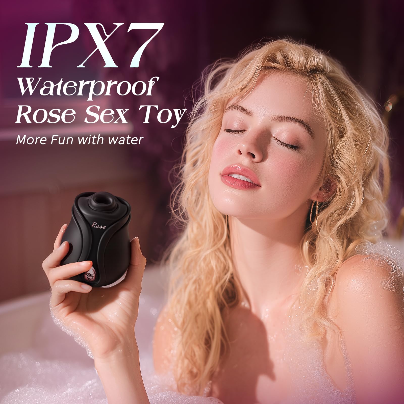 MOOLIGIRL Rose Sex Toy Sucking Vibrator - Womens Sex Toys Adult Toy with 10 Sucking & Vibrating, APP Control Rose Toy Clit Nipple Sucker Vibrators, Adult Toys Female Couples Sex Furniture Bedding