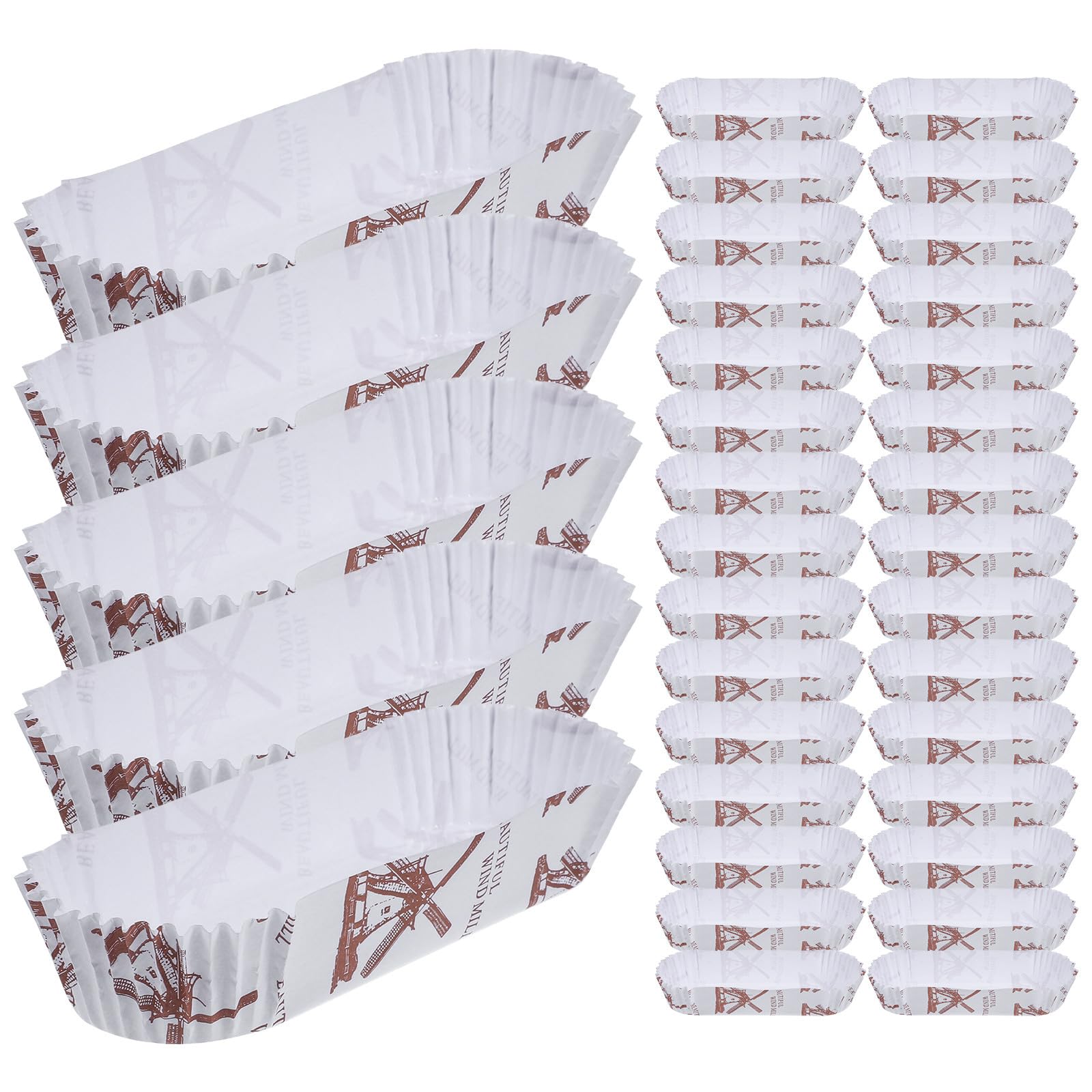 Evita manchas de grasa con bandejas desechables de papel para comida OUNONA