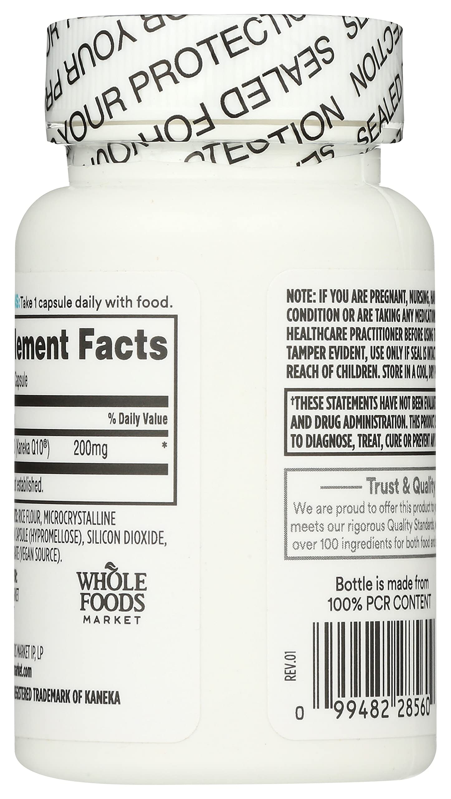 365 by Whole Foods Market, CoQ10 200mg, Vegan, 60 Count — Amazon image 3