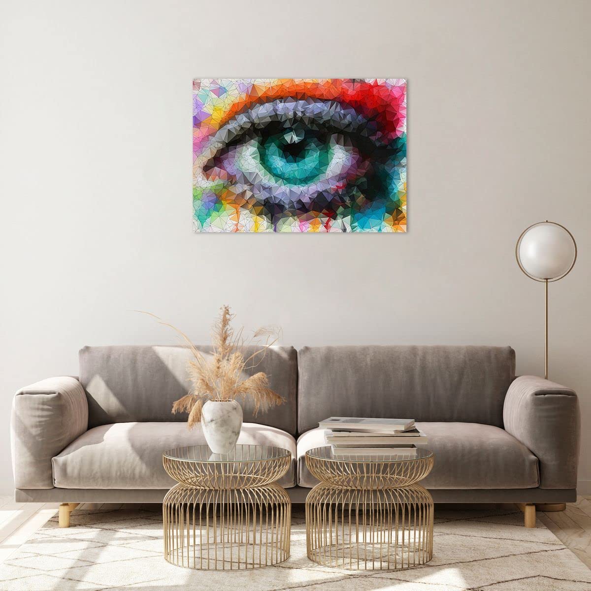 Vidrios Decorativos Tridimensional Espiral Marrón Cuadro