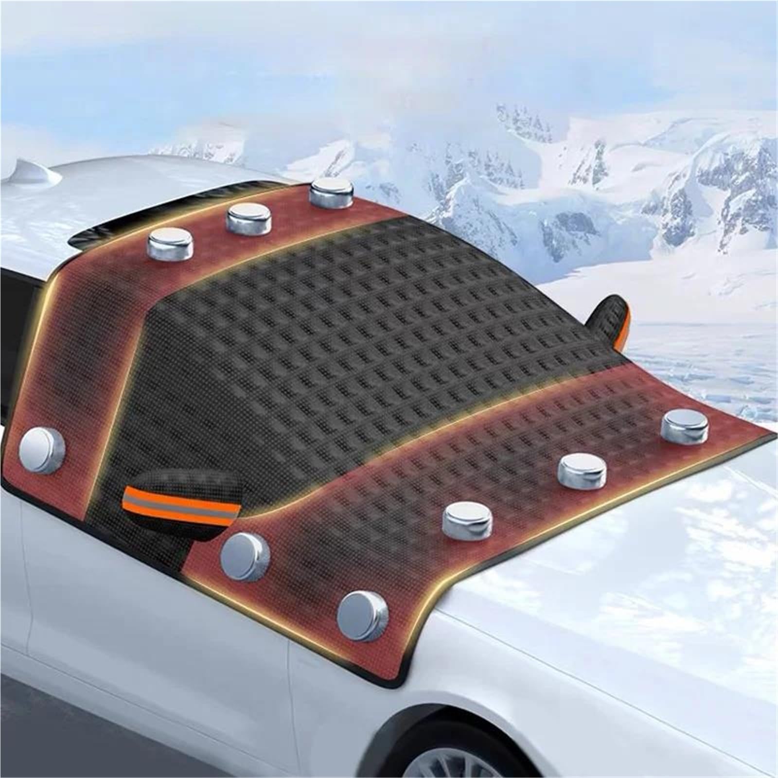 Parabrezza per Auto Copertura Antigelo Copertura Antigelo Magnetico Scudo di Ghiaccio Sole. Copri Parabrezza Auto Inverno