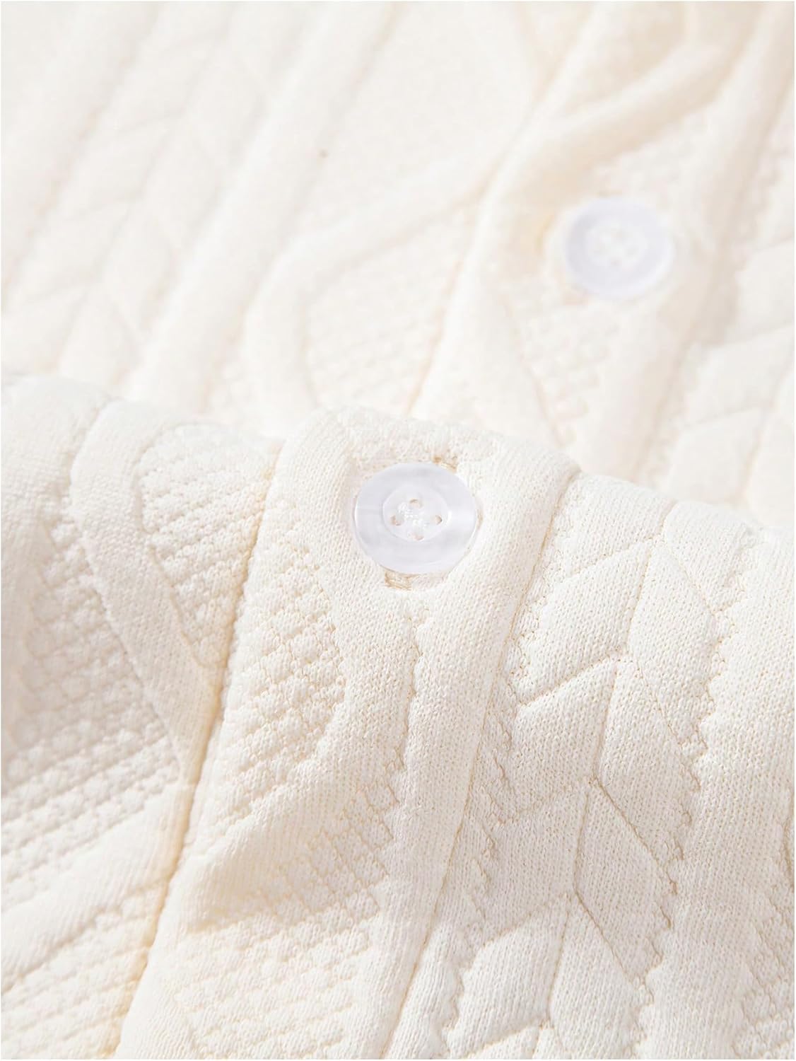 GORGLITTER Men's 2 Piece Outfits Waffle Knit Button Down Shirt Top and Shorts Set - Image 3