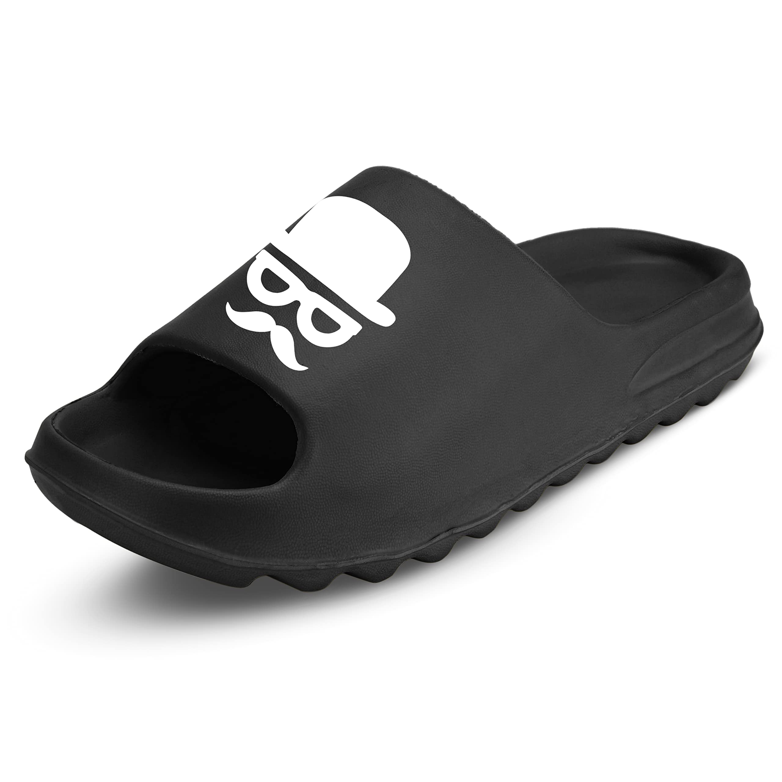 TieFit Mens Casual Outdoor and Indoor Cool Printed Fashion Slide Slipper Black UK/IN-8 (B0BXFPMJZC) Amazon Price History, Amazon Price Tracker