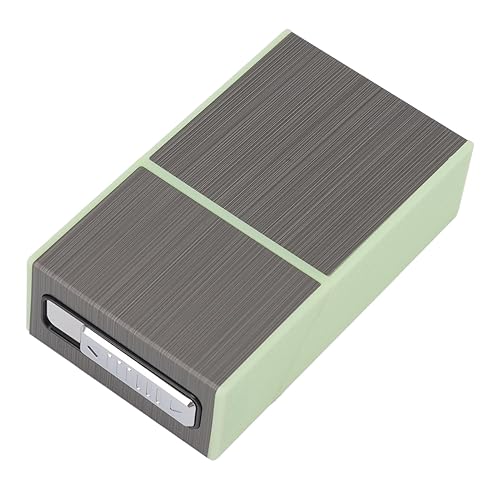 Miniatura 5 de Fdit Caja de cigarrillos luminosa, tapa de sellado de aleación de aluminio a prueba de viento, funda protectora de cigarrillos de carga USB para