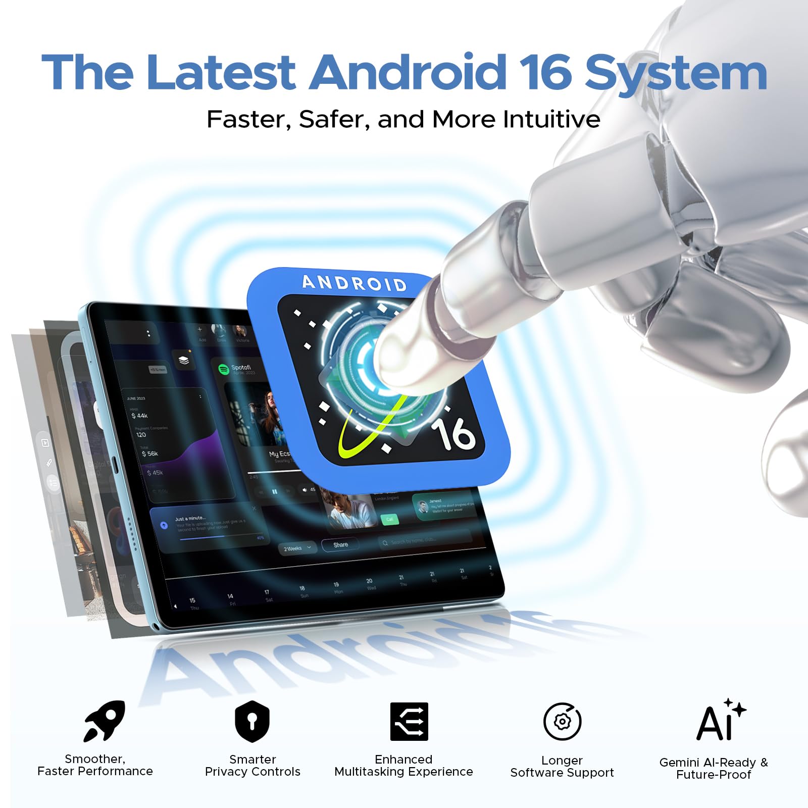 Amazon.co.jp: 【Android16 wi-fiモデル 初登場】Android16 タブレット