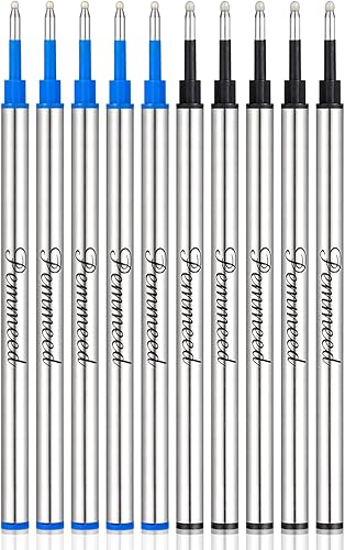 Recambios de bolígrafo rollerball funcionan para bolígrafos originales G5G6G8, repuestos de bolígrafo, tinta de gel, tamaño estándar, punta fina de