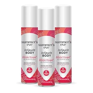 Summers Eve Blissful Escape Daily Feminine Spray with Talc-Free Odor-Neutralizing and Moisture-Absorbing Formula 2 Oz Pack of 3
