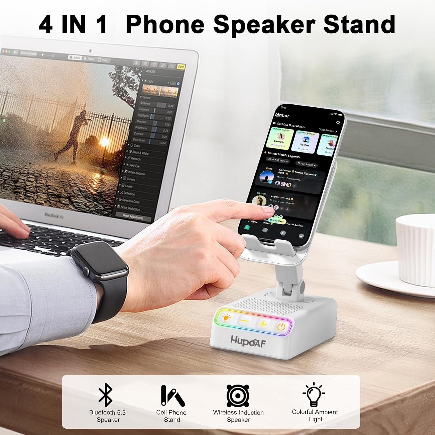 Elevate Your Experience: The Ultimate Adjustable Cell Phone Stand with Bluetooth Speaker Review