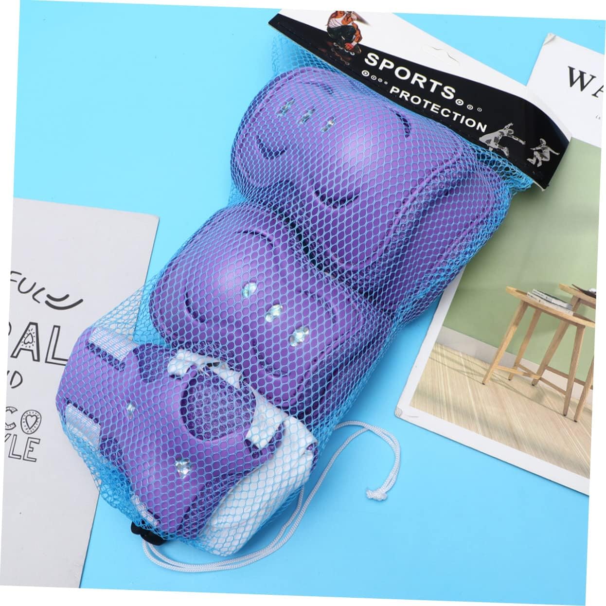 VANZACK 12 Pcs Set Suits for Boys Knee Brace for Sports Wrist Guards for Roller Skating Motorcycle Knee Pads