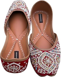 pind poppers Women’s Handcrafted Punjabi Jutti – Traditional Embroidered Ethnic Footwear-picture-10