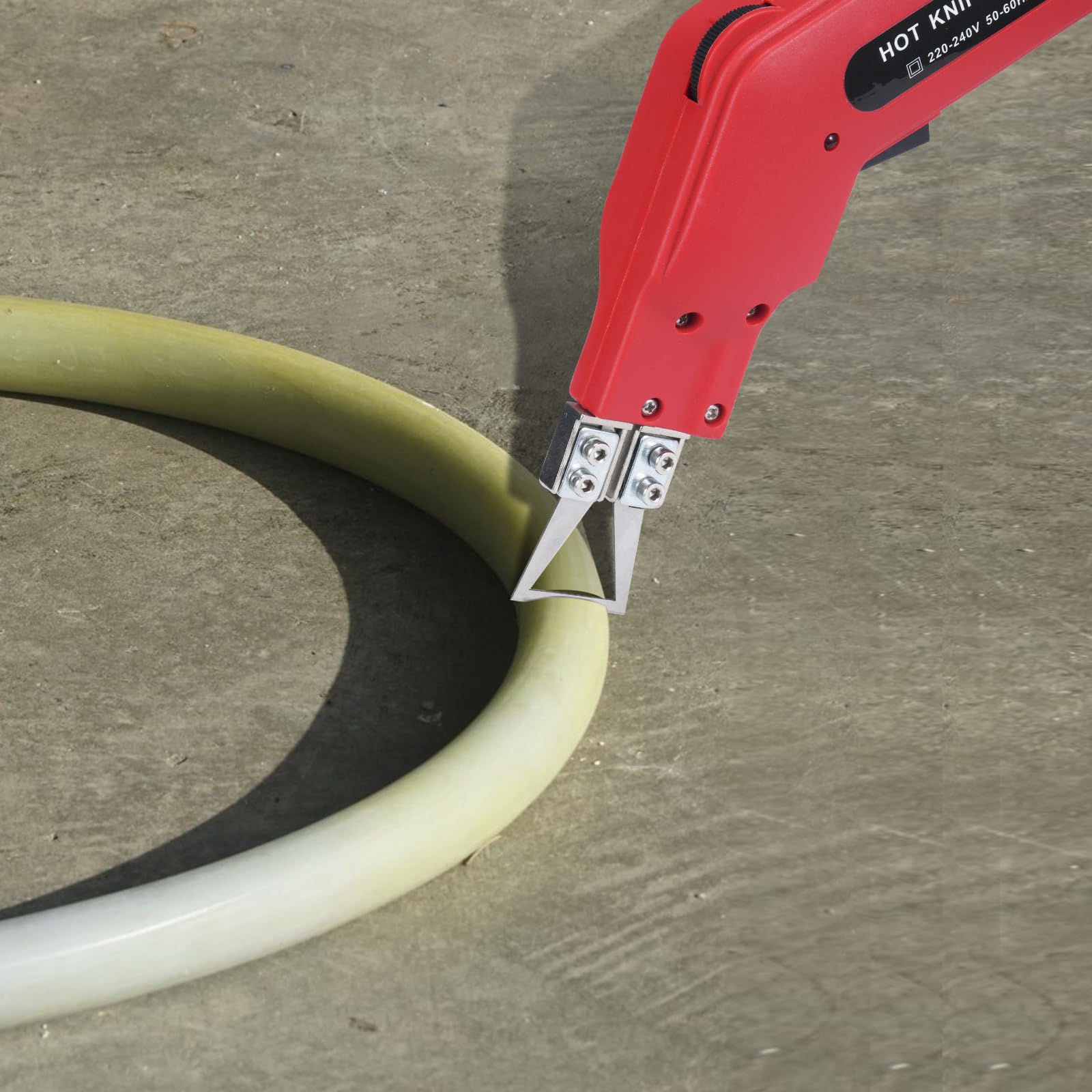 Styrocutter Elektrischer Heißschneider 100W mit 4 Arten Messerformen heißes Messer Stoffschneider Schneidwerkzeug Schaumschneider Set zum Schneiden von Stoff/Gummi/Seil/Kunststoff/Acryl