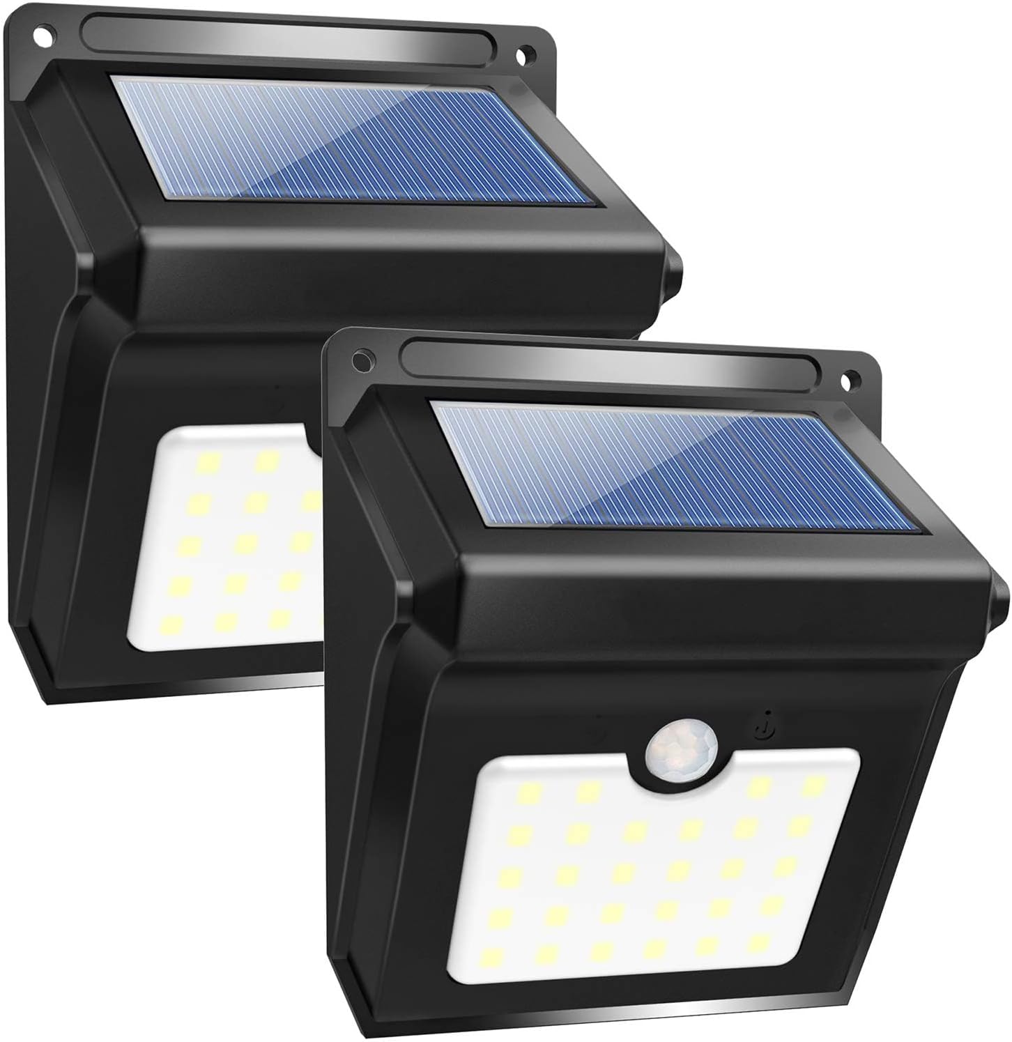 Solar Motion Sensor Light Outdoor, Super Bright 28 LED Security Light Waterproof Motion Activated Wall Lights 2 Pack